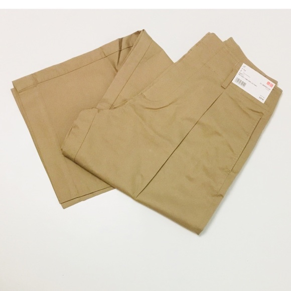 uniqlo high waist chino wide leg pants